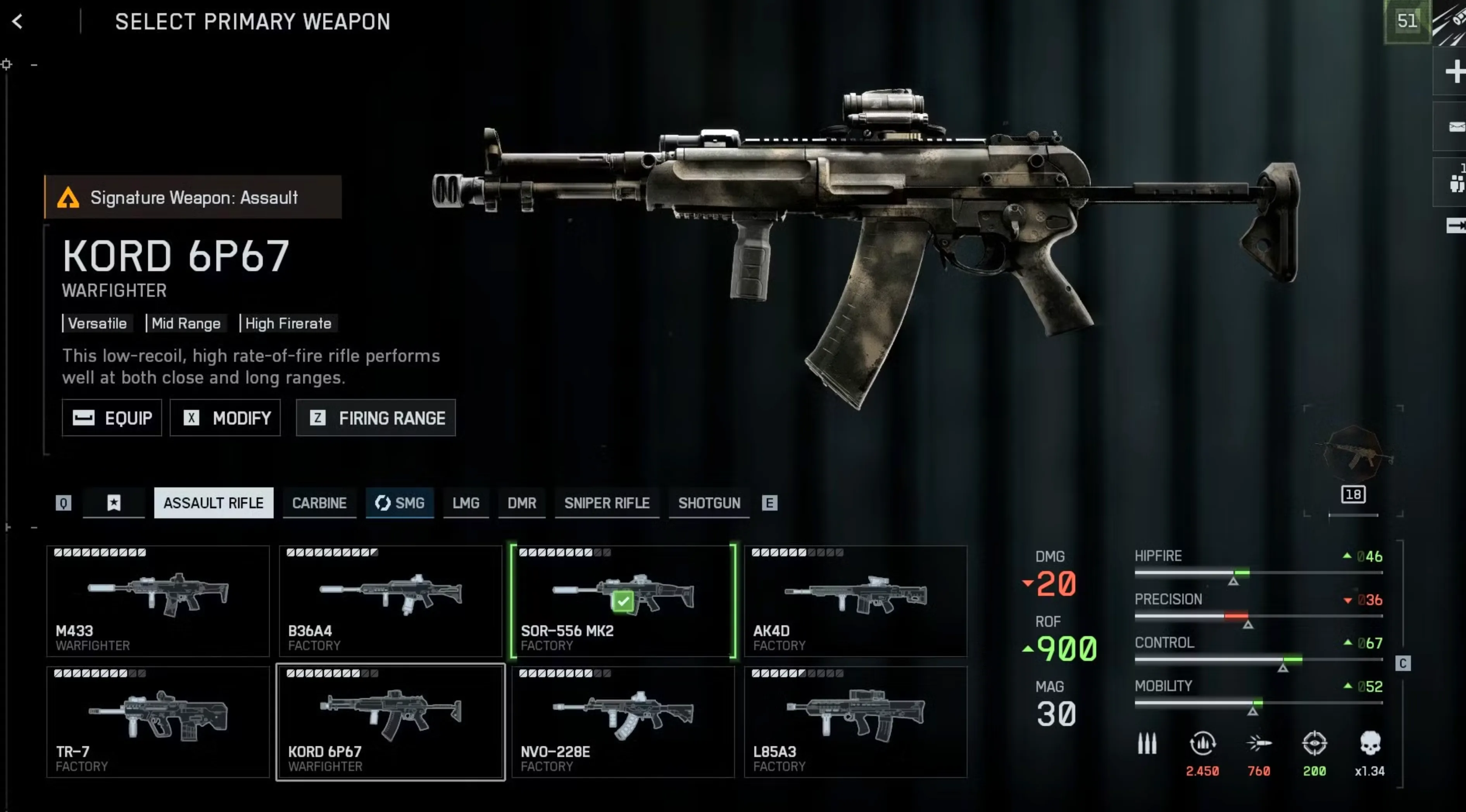 Kord 6P67 battlefield 6